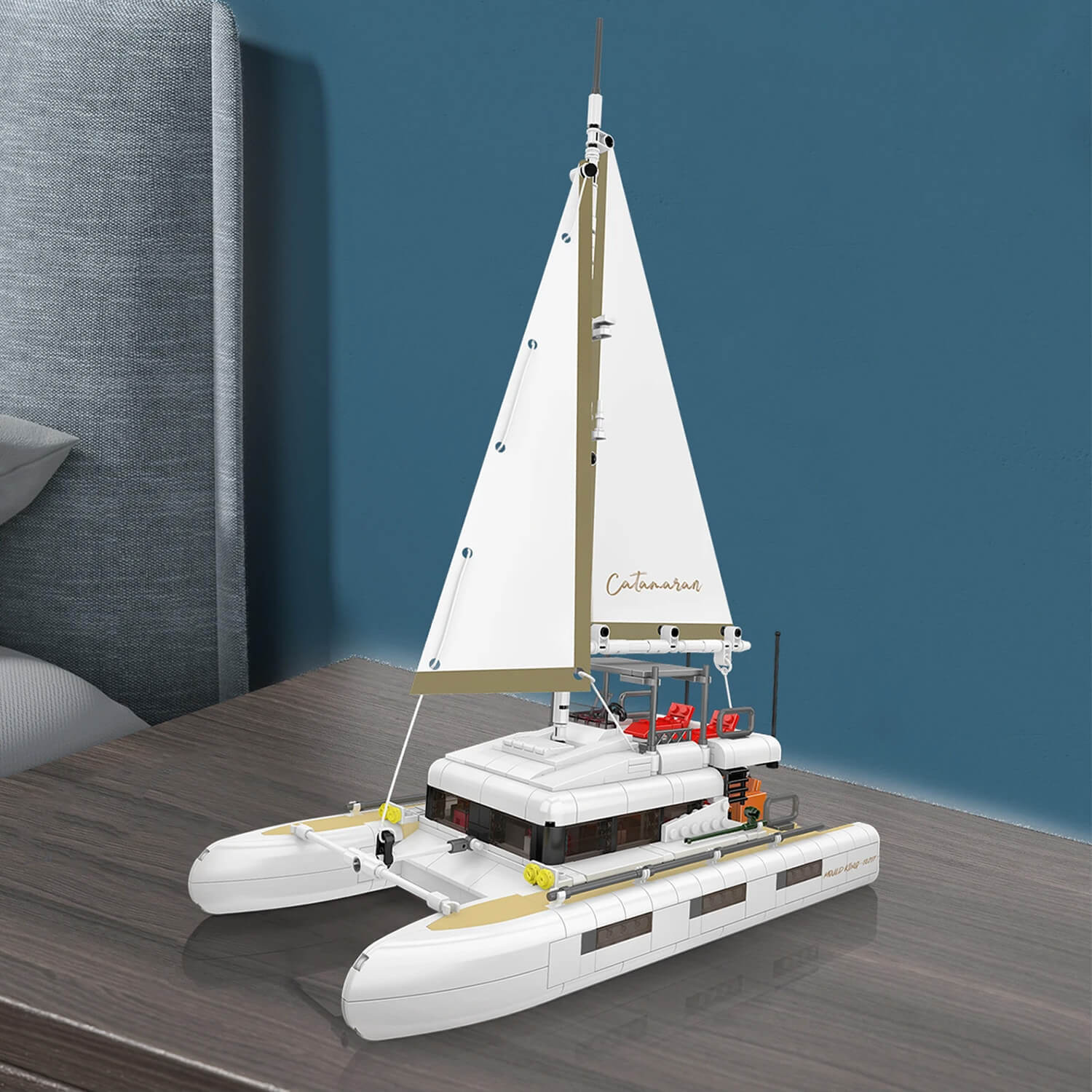 Luxury Catamaran Yacht - Building Blocks Set | Power Brickz