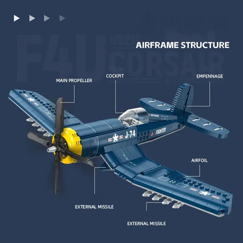 Chance Vought F4U Corsair | 1010pcs - Power Brickz