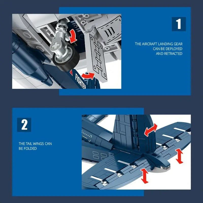 Chance Vought F4U Corsair | 1010pcs - Power Brickz