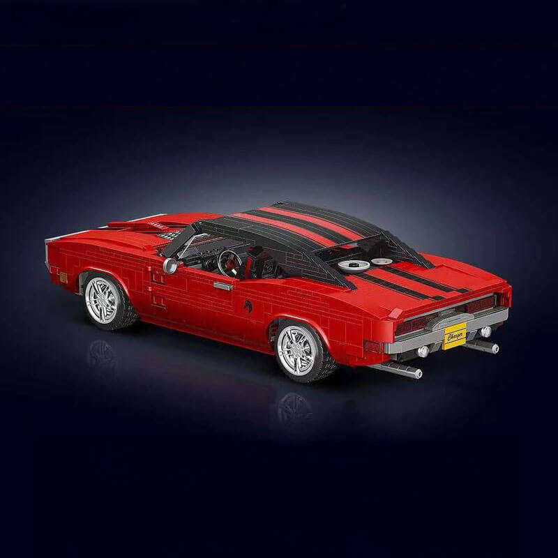 Classic Challenger American Muscle Car - Building Blocks Set | Power Brickz
