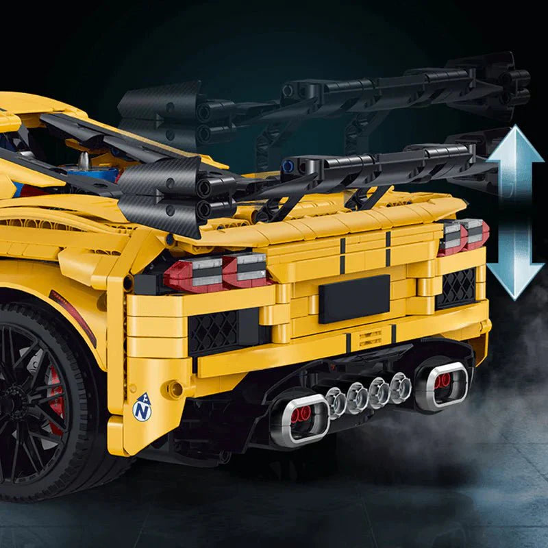 Mid-Engine American Supercar - Building Set | Power Brickz