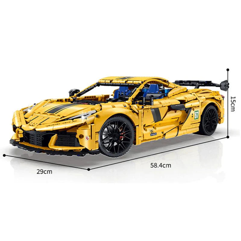 Mid-Engine American Supercar - Building Set | Power Brickz