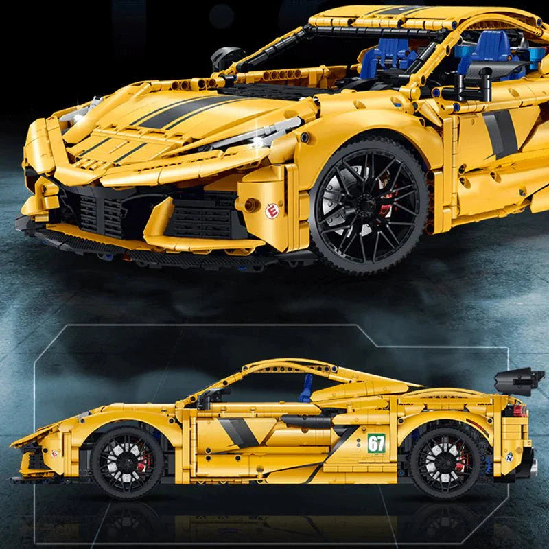 Mid-Engine American Supercar - Building Set | Power Brickz