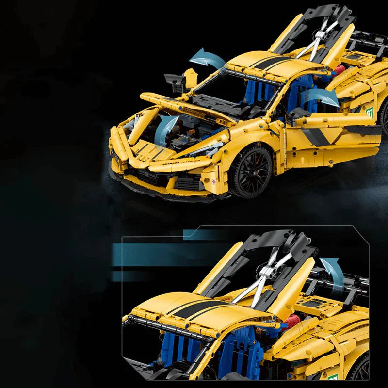 Mid-Engine American Supercar - Building Set | Power Brickz