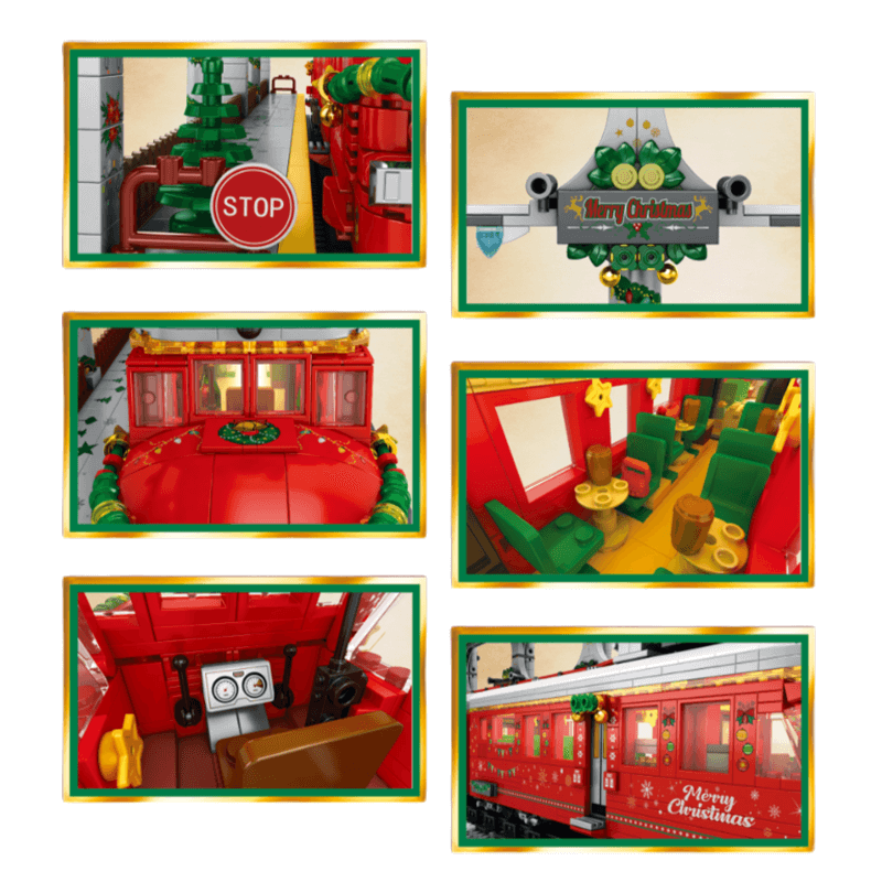 Christmas Train Set - Building Set | Power Brickz
