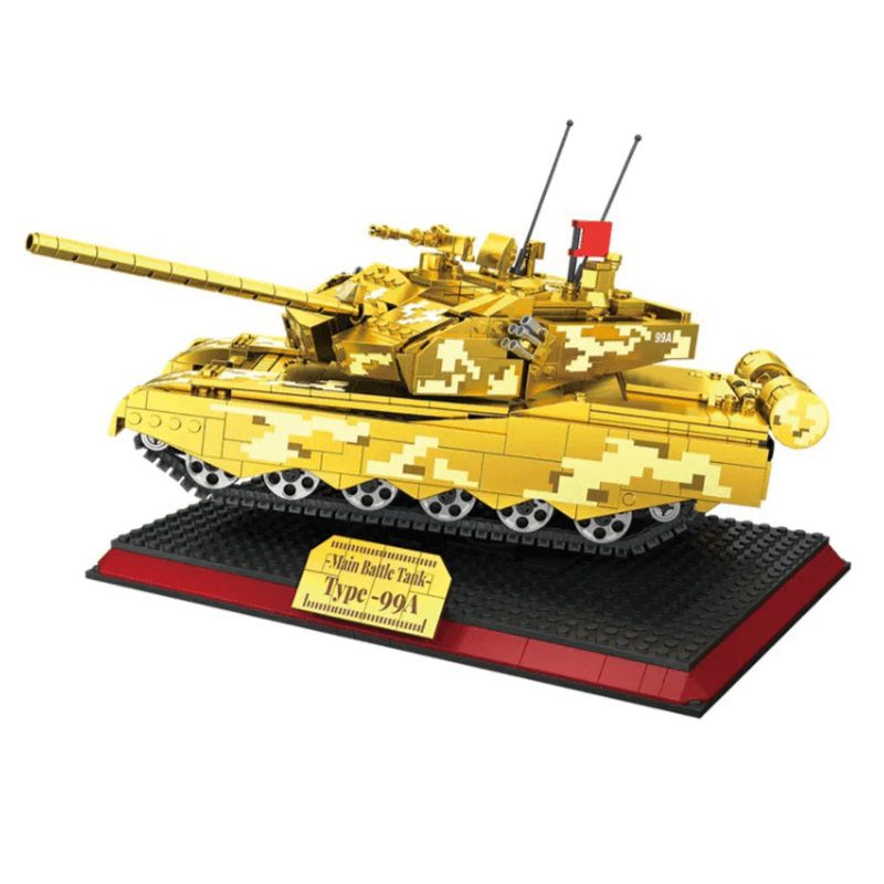 Chrome Gold Edition MA1 Tank - Building Set | Power Brickz
