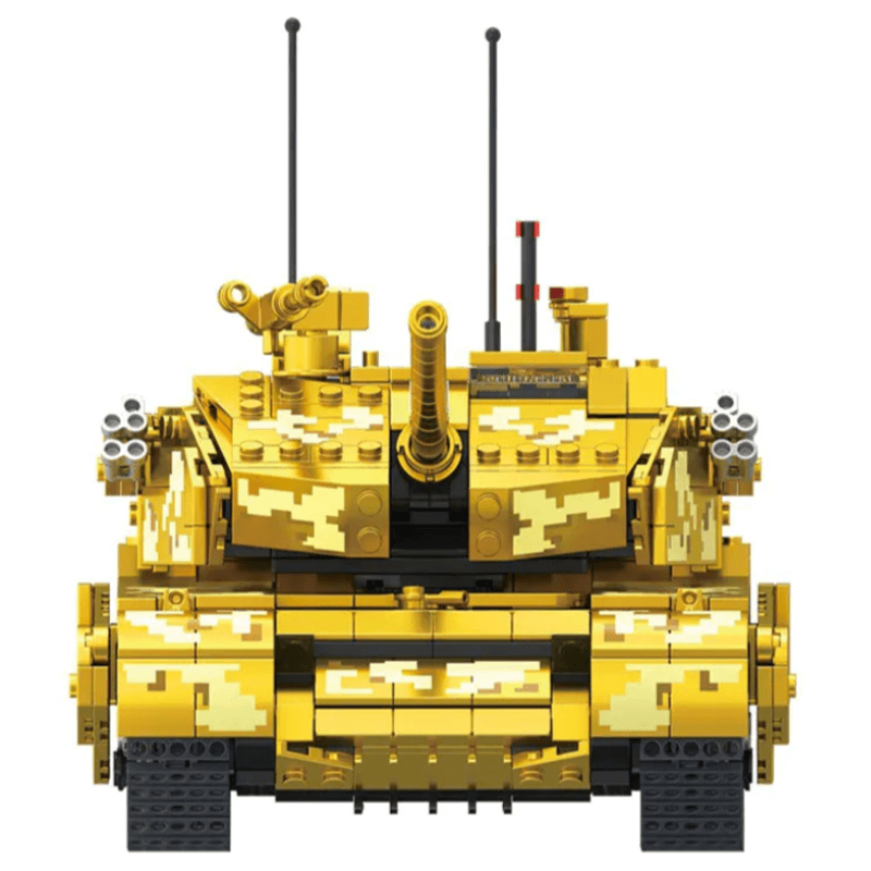 Chrome Gold Edition MA1 Tank - Building Set | Power Brickz