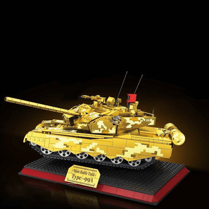 Chrome Gold Edition MA1 Tank - Building Set | Power Brickz