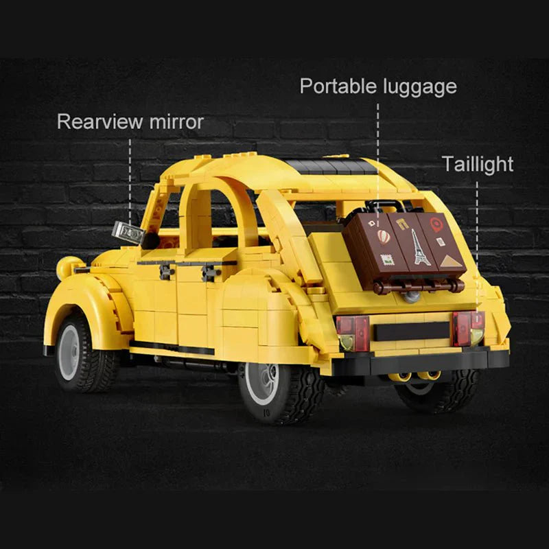 Vintage Citroen 2CV - Building Blocks Set | Power Brickz