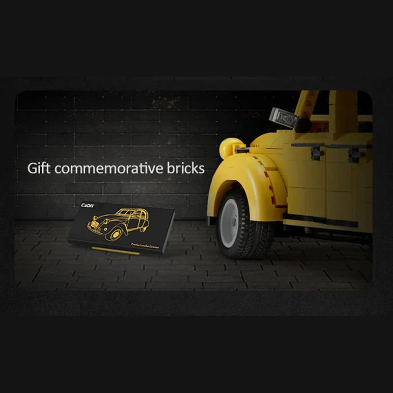 Vintage Citroen 2CV - Building Blocks Set | Power Brickz