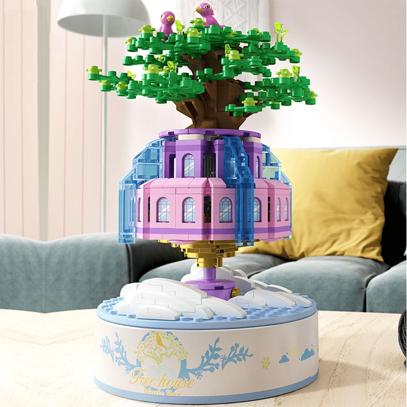 City in the Sky Music Box - Building Set | Power Brickz