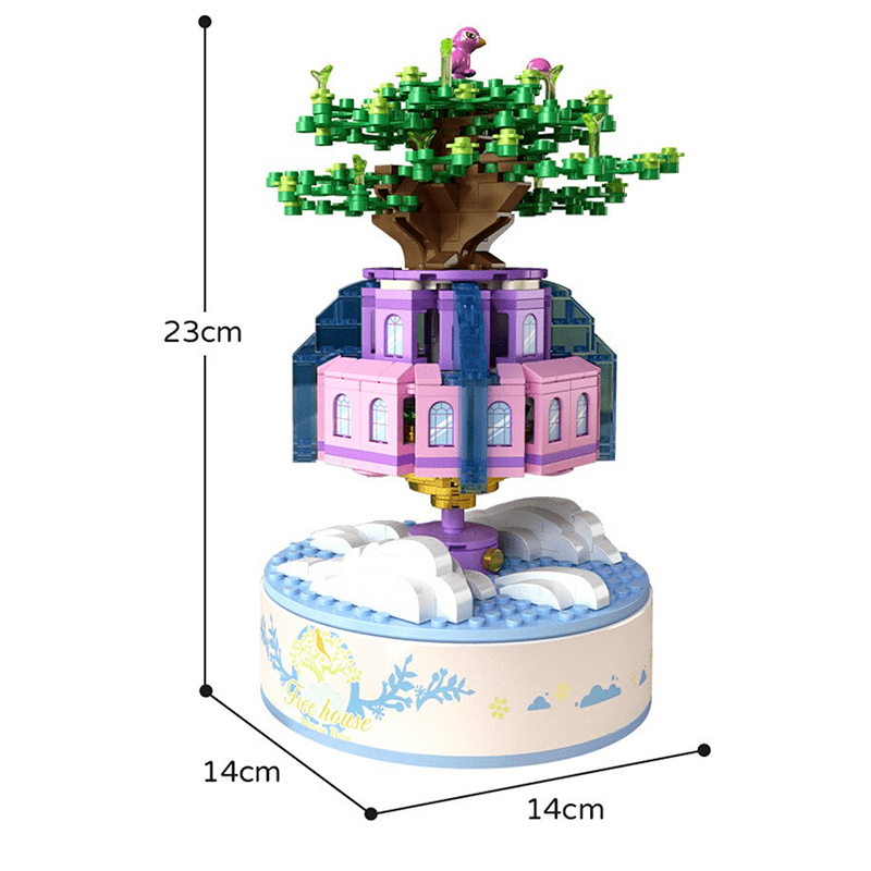 City in the Sky Music Box - Building Set | Power Brickz