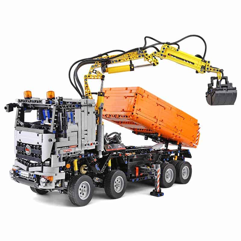RC Clamshell Excavator Truck - Building Blocks Set | Power Brickz