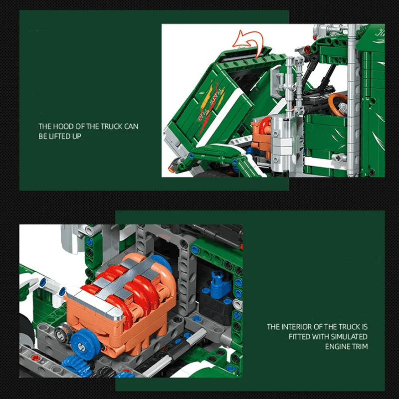 ClassicAmerican Truck - Building Blocks Set | Power Brickz