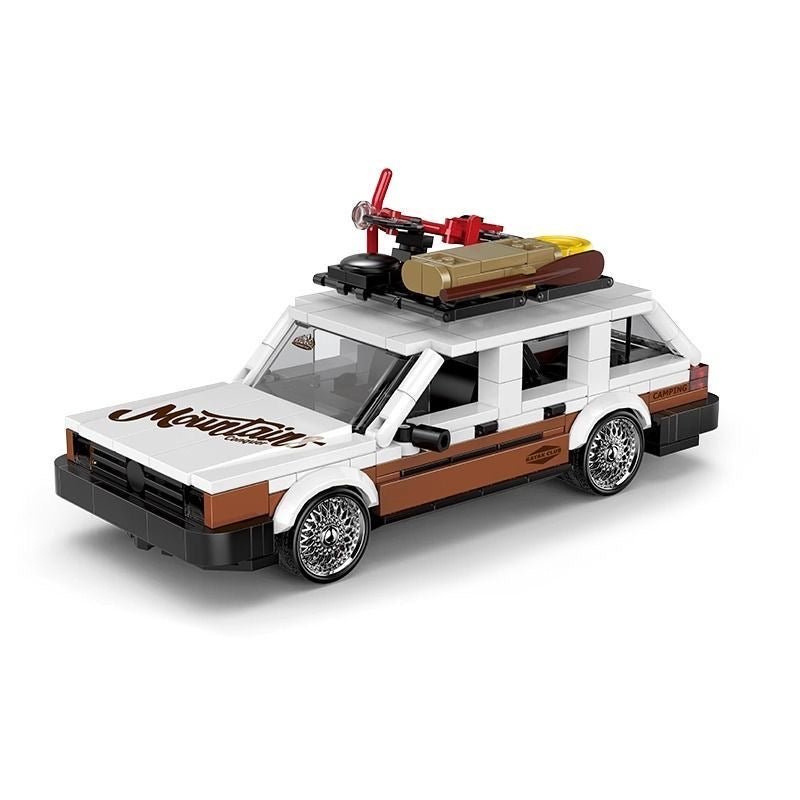 Classic Boxy Station Wagon - Building Blocks Set | Power Brickz