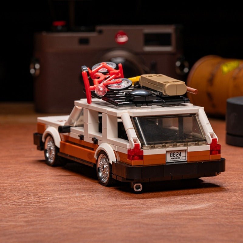 Classic Boxy Station Wagon - Building Blocks Set | Power Brickz