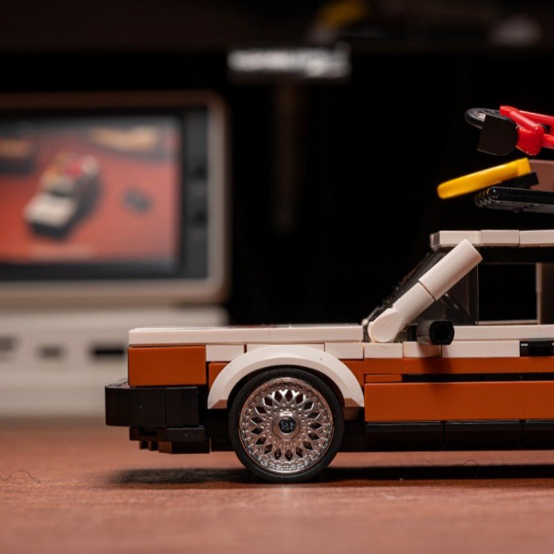 Classic Boxy Station Wagon - Building Blocks Set | Power Brickz