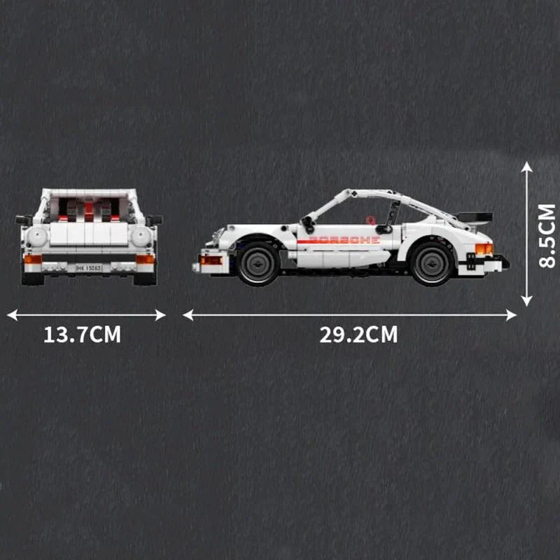 ClassicRear-Engine Sports Coupe - Building Blocks Set | Power Brickz
