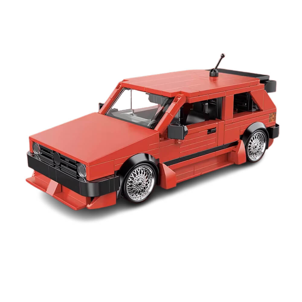 Classic Retro Golf MKII Hatchback - Building Blocks Set | Power Brickz