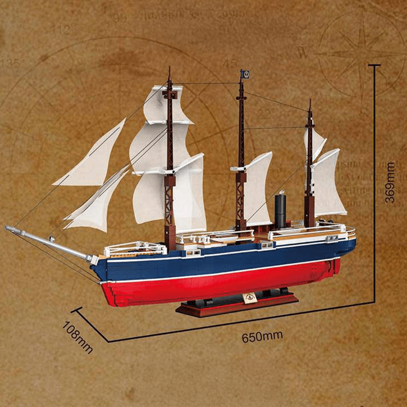 Classic Sailing Boat | 1686pcs - Power Brickz