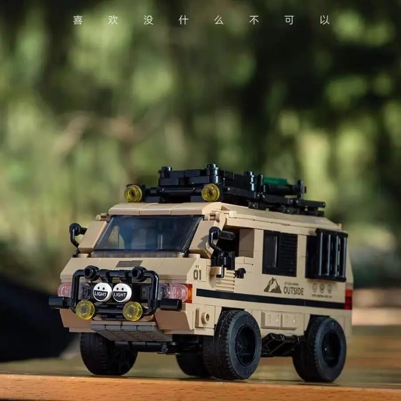 Compact 4x4 Camper Van - Building Blocks Set | Power Brickz