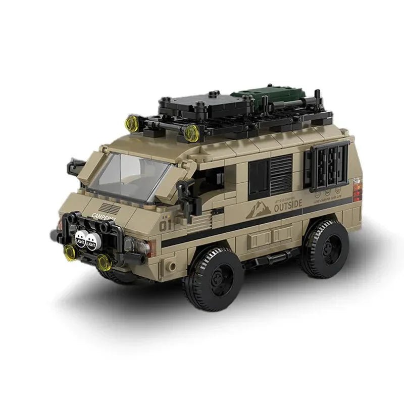 Compact 4x4 Camper Van - Building Blocks Set | Power Brickz