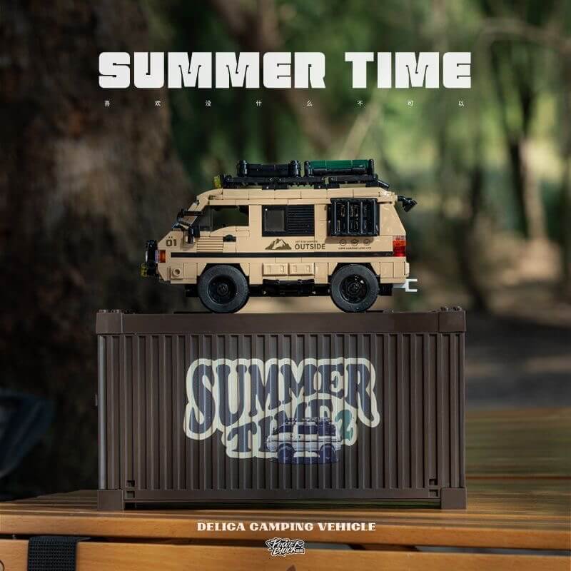 Compact 4x4 Camper Van - Building Blocks Set | Power Brickz