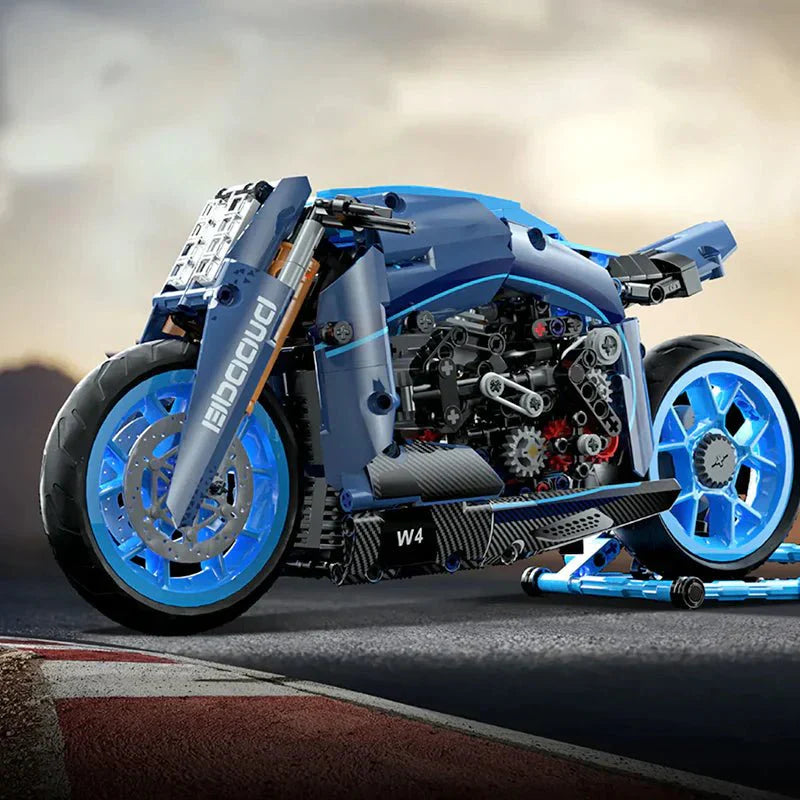 Futuristic Concept Motorcycle - Building Set | Power Brickz