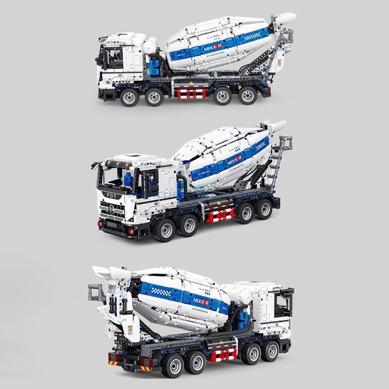 Concrete Mixer Truck - Building Blocks Set | Power Brickz