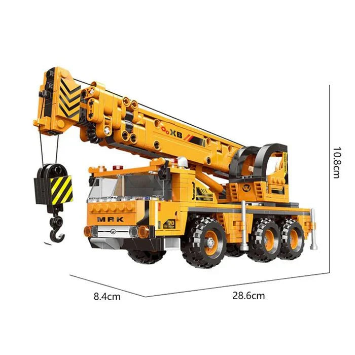 Mobile Crane Truck Model - Building Set | Power Brickz