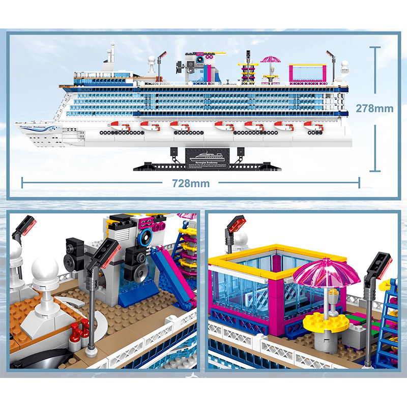 Cruise Liner - Building Set | Power Brickz