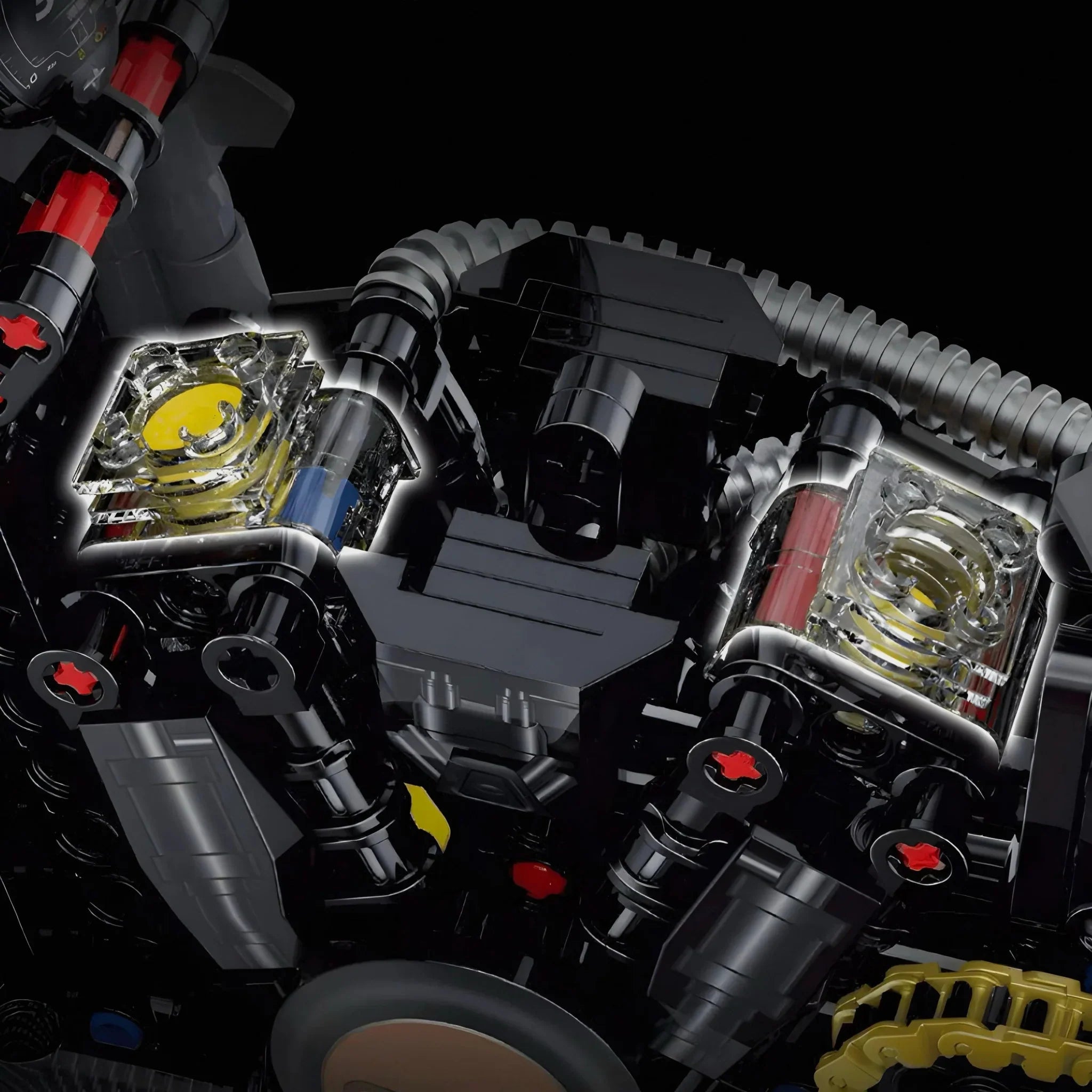 Custom V-Twin Chopper - Building Set | Power Brickz