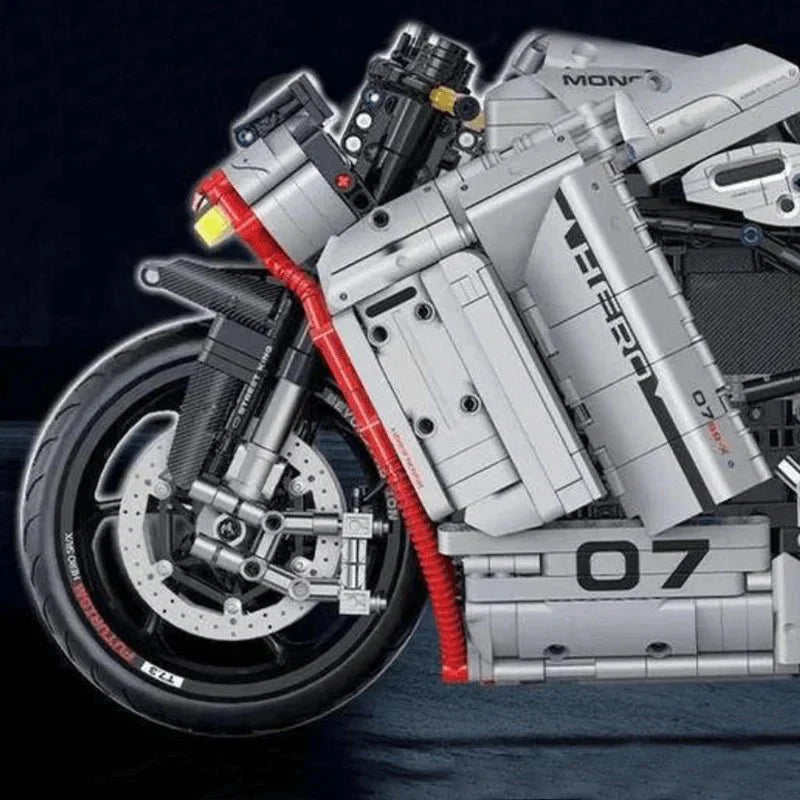 Cyberpunk Street Bike - Building Set | Power Brickz