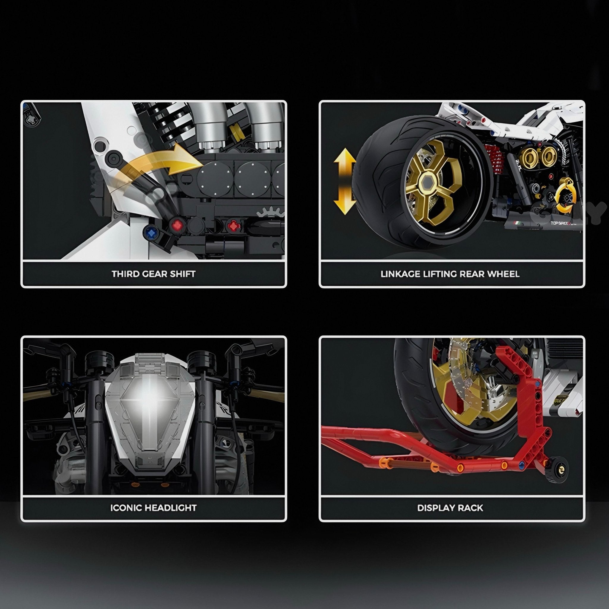 Cyberpunk Custom Chopper - Building Set | Power Brickz