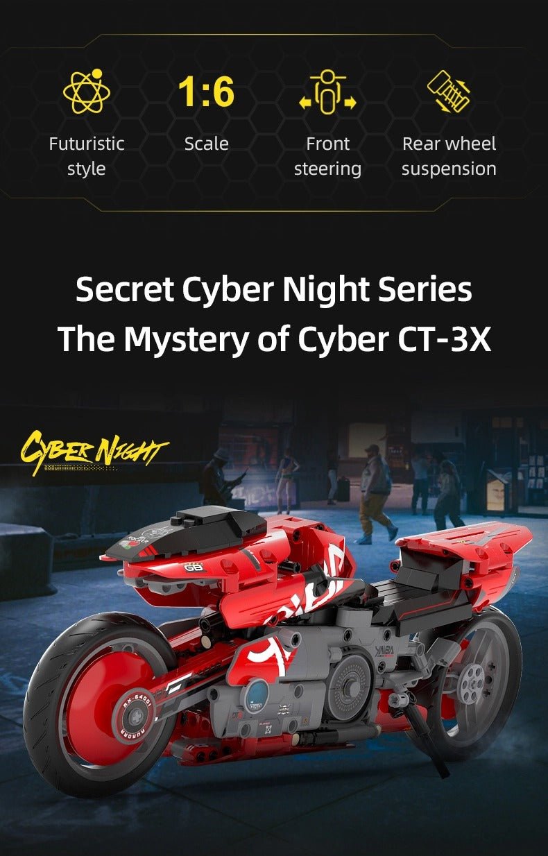 Cyberpunk CT - 3X Street Machine | 451pcs - Power Brickz