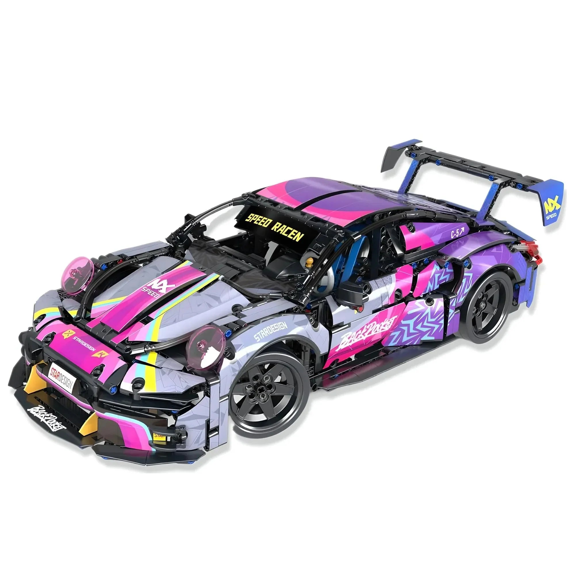 CyberpunkGT Race Coupe - Building Blocks Set | Power Brickz