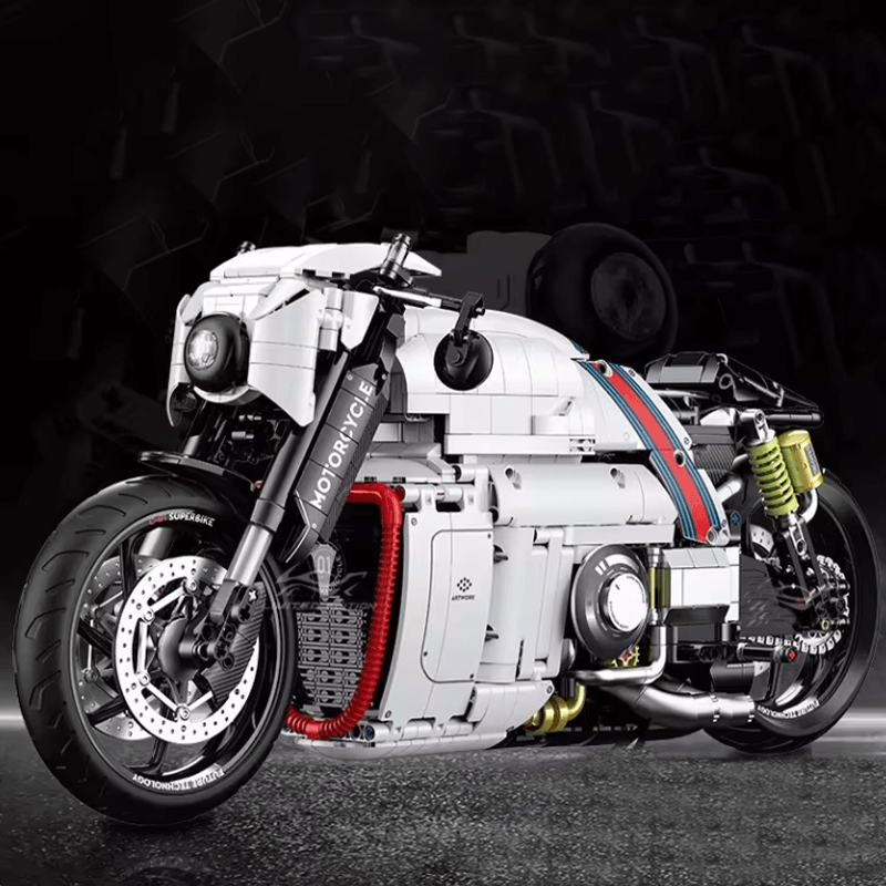 Cyberpunk Mecha Sport Bike - Building Set | Power Brickz