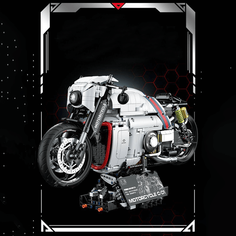 Cyberpunk Mecha Sport Bike - Building Set | Power Brickz