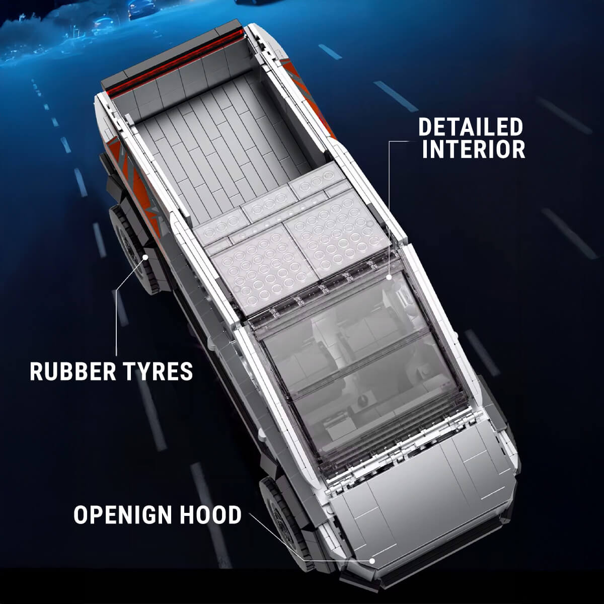 Cyber Truck - Building Blocks Set | Power Brickz