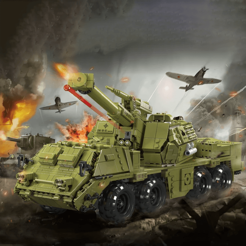 Dana Self-Propelled Artillery Tank - Building Set | Power Brickz