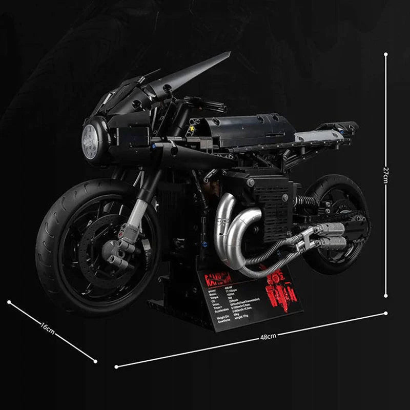 Stealth Shadow Street Bike - Building Set | Power Brickz