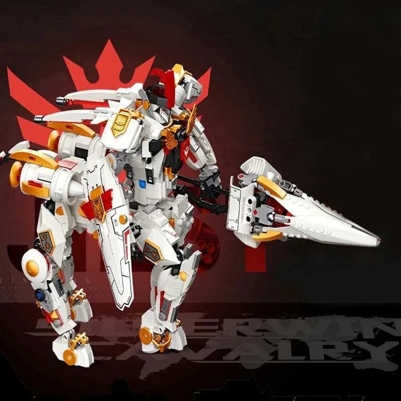 Deformation Silver Wing Cavalary Robot | 1389pcs - Power Brickz