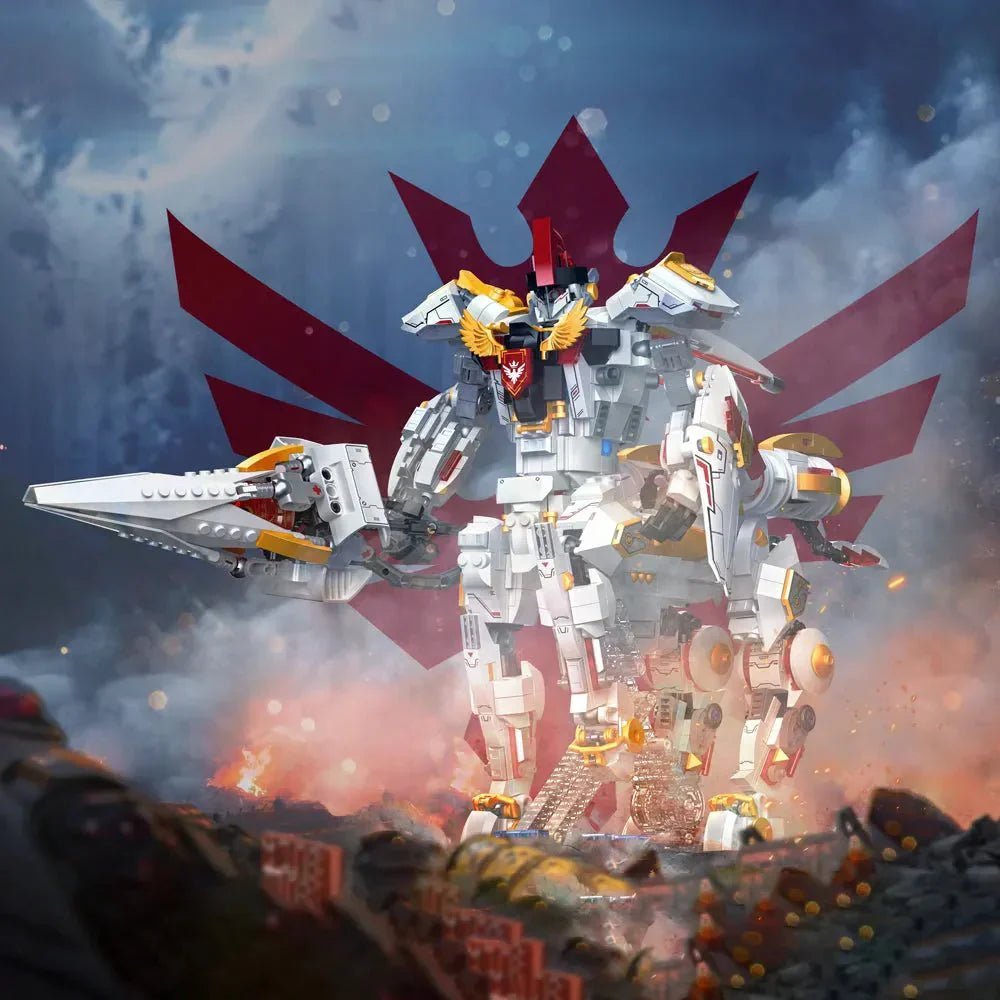 Deformation Silver Wing Cavalary Robot | 1389pcs - Power Brickz