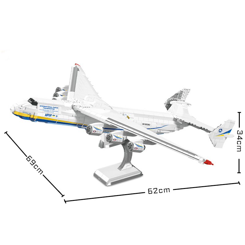 Antonov An-Giant Cargo Plane - Building Blocks Set | Power Brickz