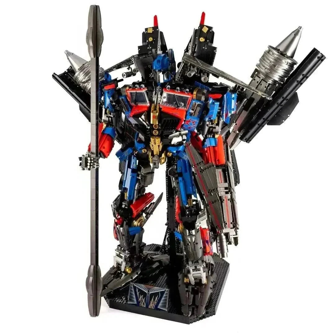 DJ Rambo Man Mecha Transformer Robot - Building Set | Power Brickz