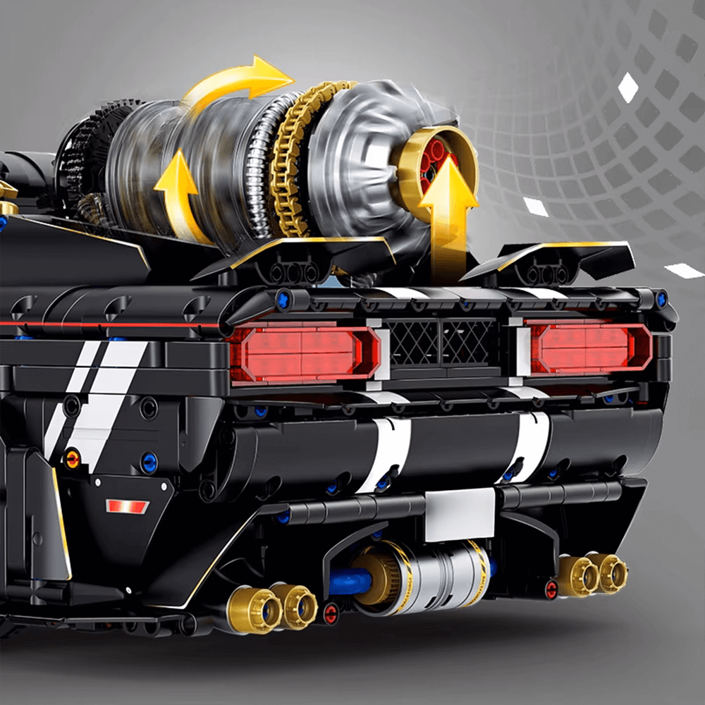 Cyberpunk Muscle Coupe - Building Set | Power Brickz