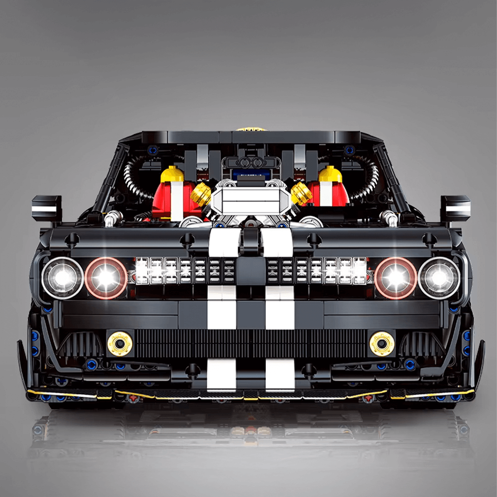 Cyberpunk Muscle Coupe - Building Set | Power Brickz