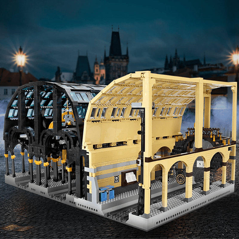 Dual Train Station - Building Set | Power Brickz