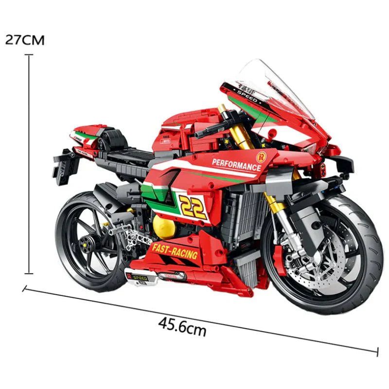 V4 Racing Superbike - Building Set | Power Brickz