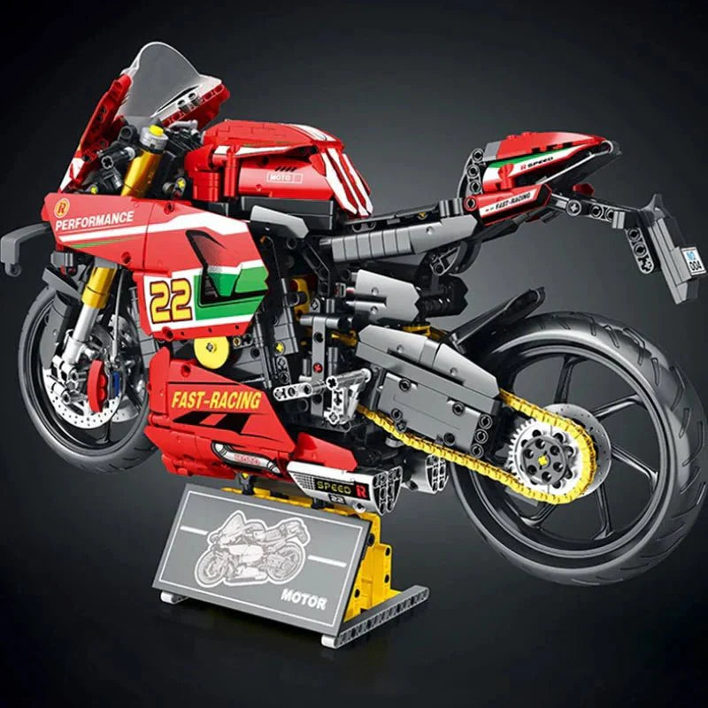 V4 Racing Superbike - Building Set | Power Brickz